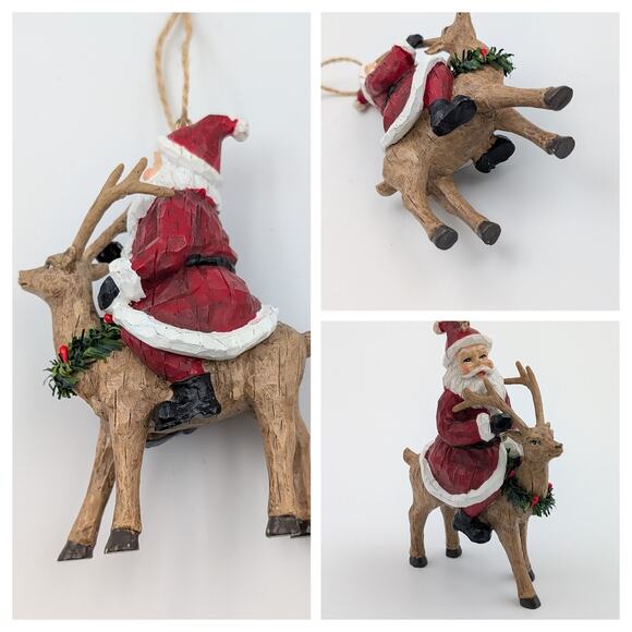 VTG Christmas Brooch Lot Snowbabies Boyd Bears Teddy Cat Snowman Santa Ornament - Picture 8 of 16